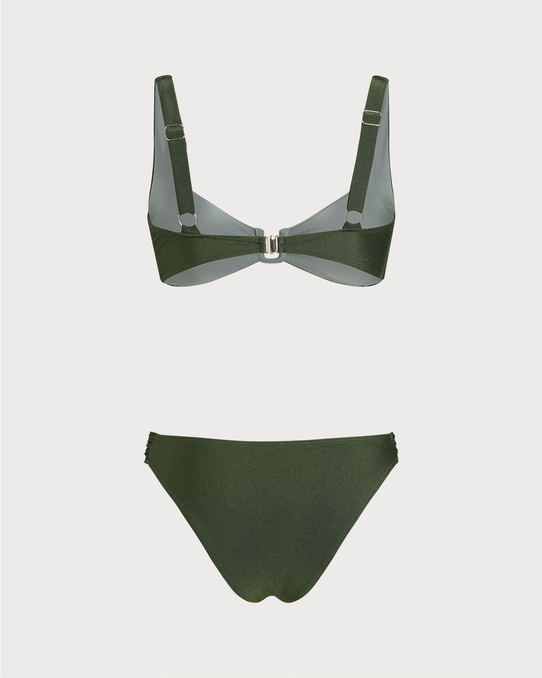 Ensembles de Bikini Bralette Contraste Vert