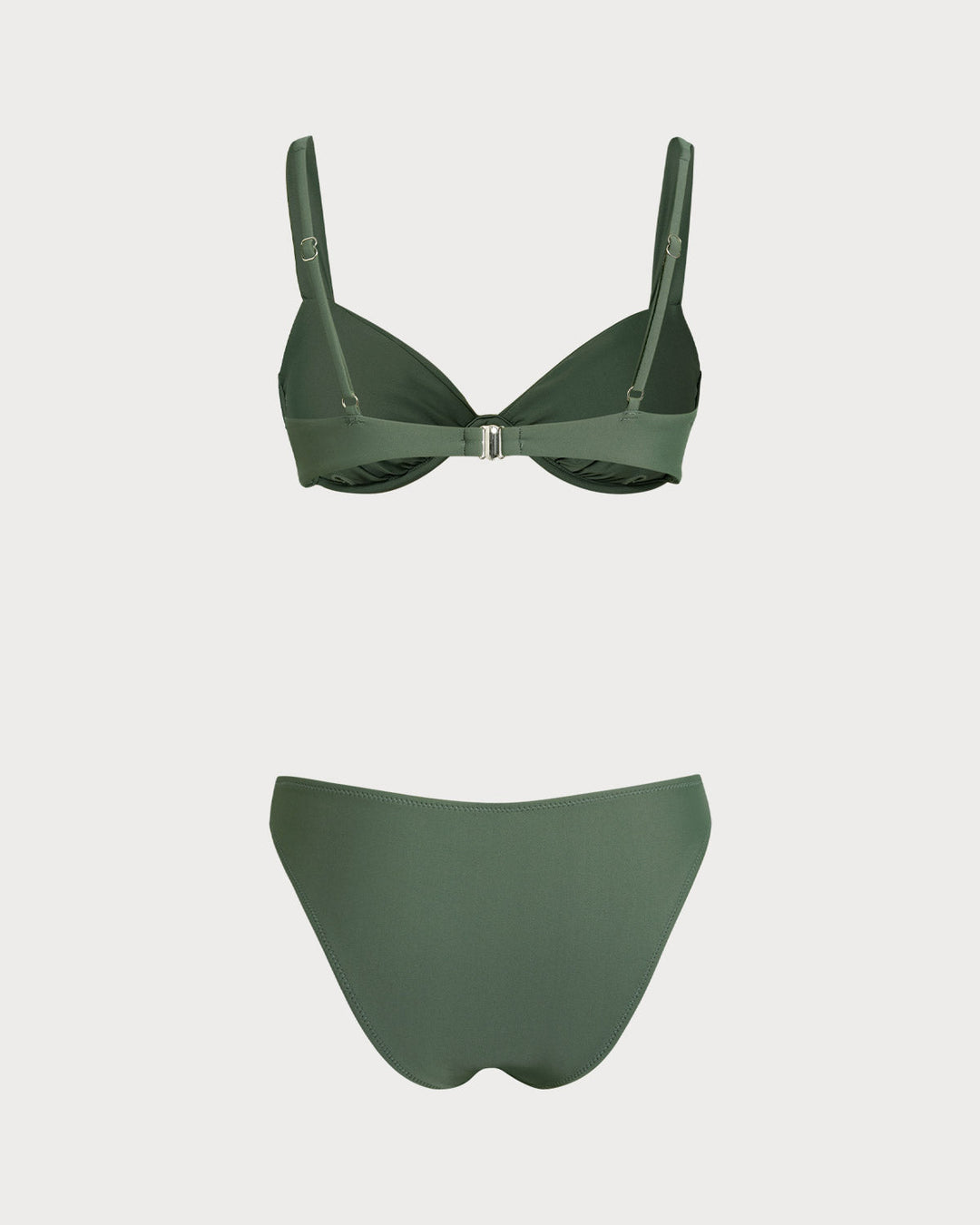 Ensembles de Bikini à Armature Vert Armée