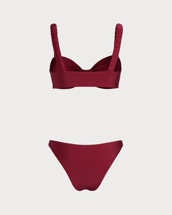 Ensembles de Bikini Bralette Rouge