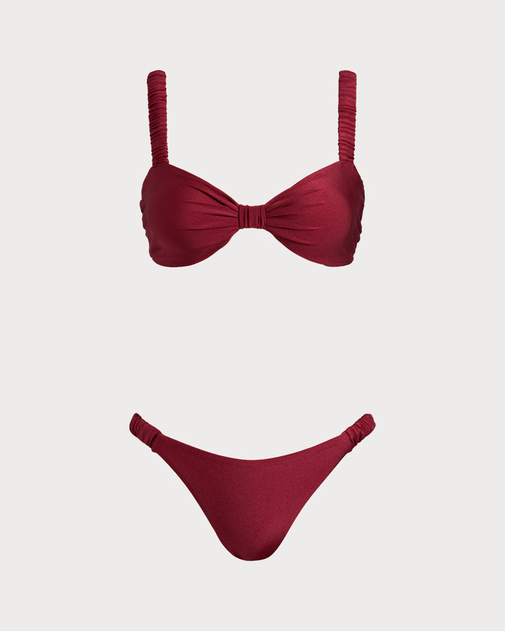 Ensembles de Bikini Bralette Rouge