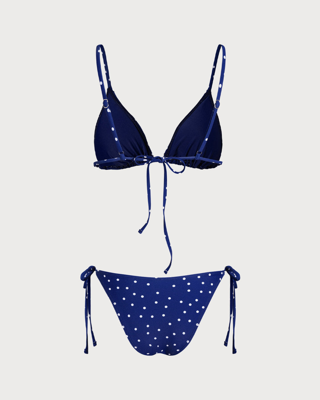 Ensembles de Bikini Bralette à Pois Bleus