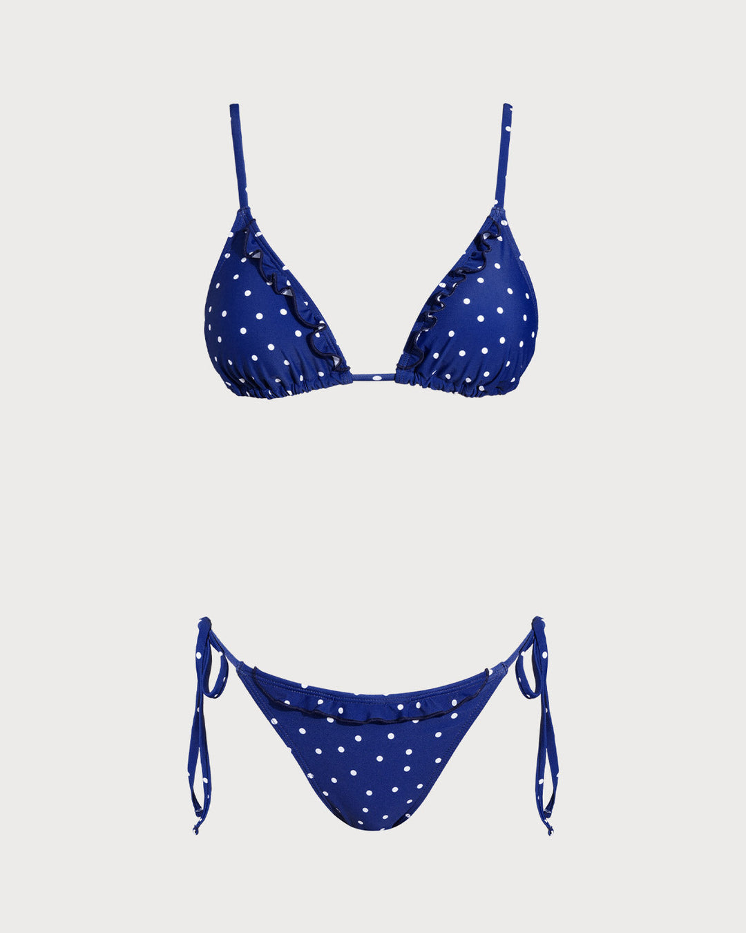 Ensembles de Bikini Bralette à Pois Bleus