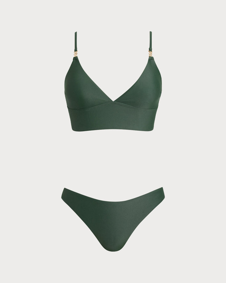 Ensemble de Tankini Vert X Croix
