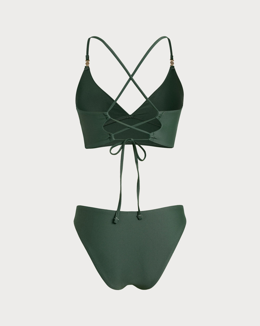 Ensemble de Tankini Vert X Croix