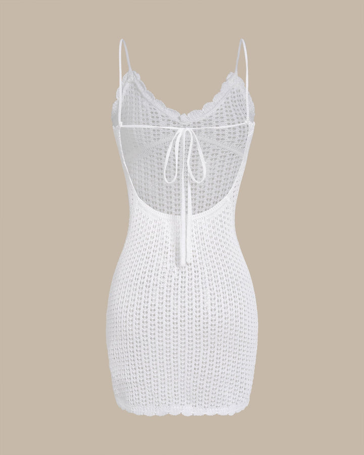 Couverture blanche à cordon
