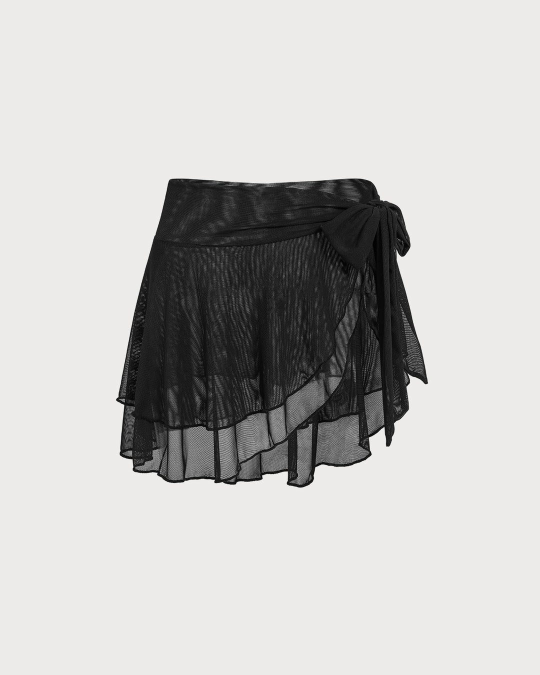 Couverture en Maille Noire Froncée