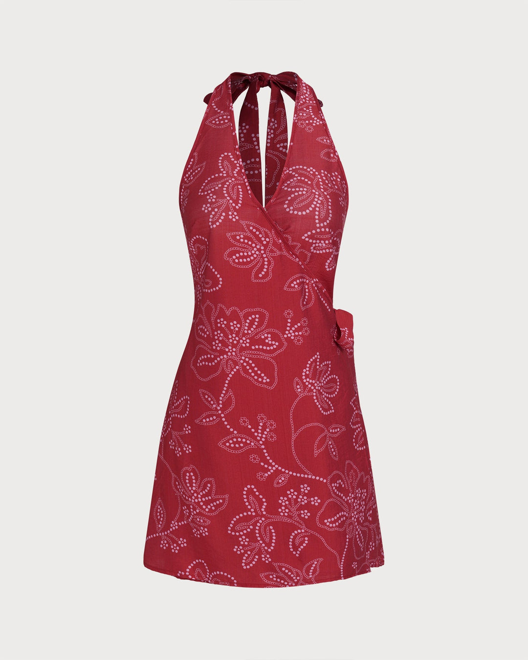 Robe de Plage Rouge à Dos Nu