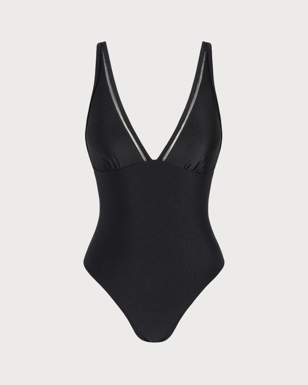 Bralette noire unie une pièce