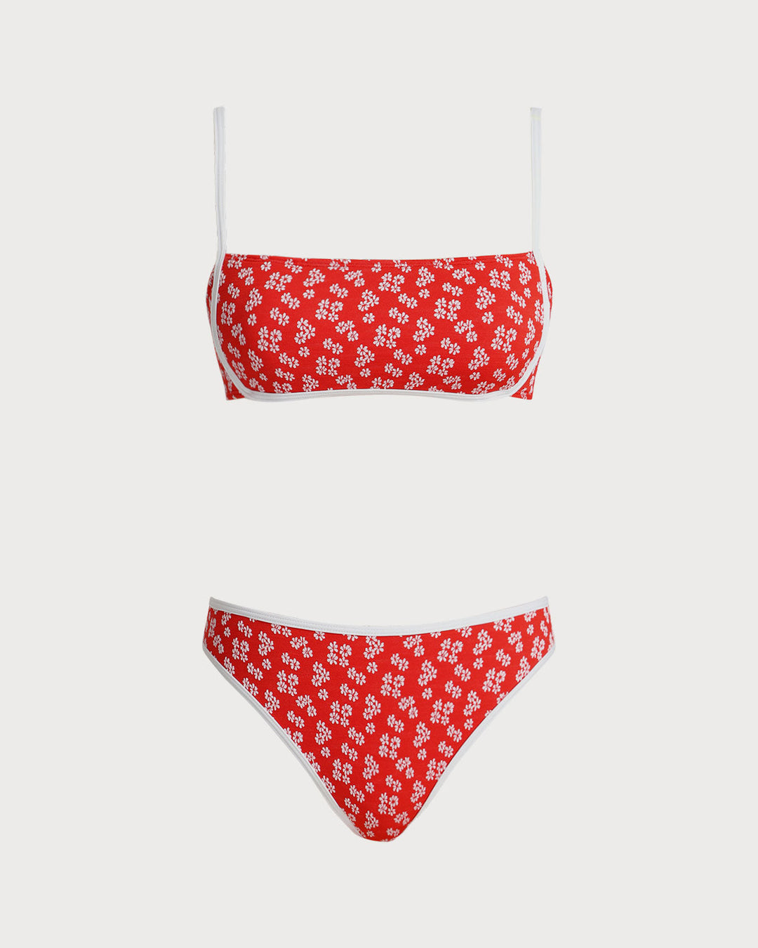 Ensemble de Bikini Bralette Floral Rouge