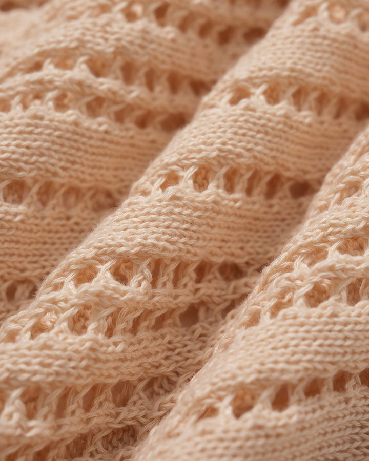 Couverture de Maillot de Bain en Crochet Abricot
