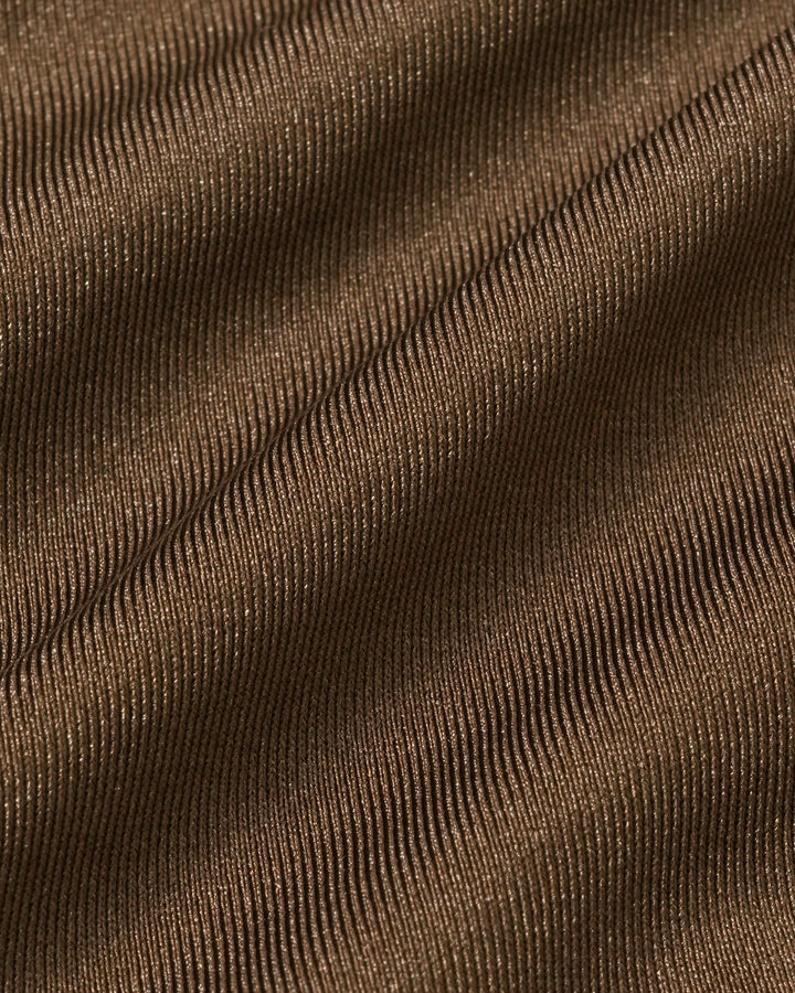 Ensemble de Bikini à Cordon Découpé Marron