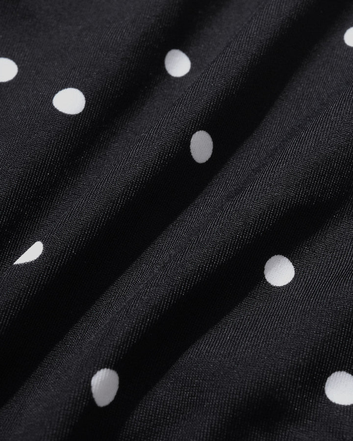 Ensembles de Bikini à Pois Noirs