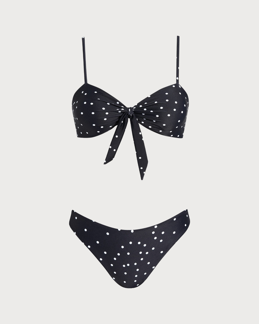 Ensembles de Bikini à Pois Noirs