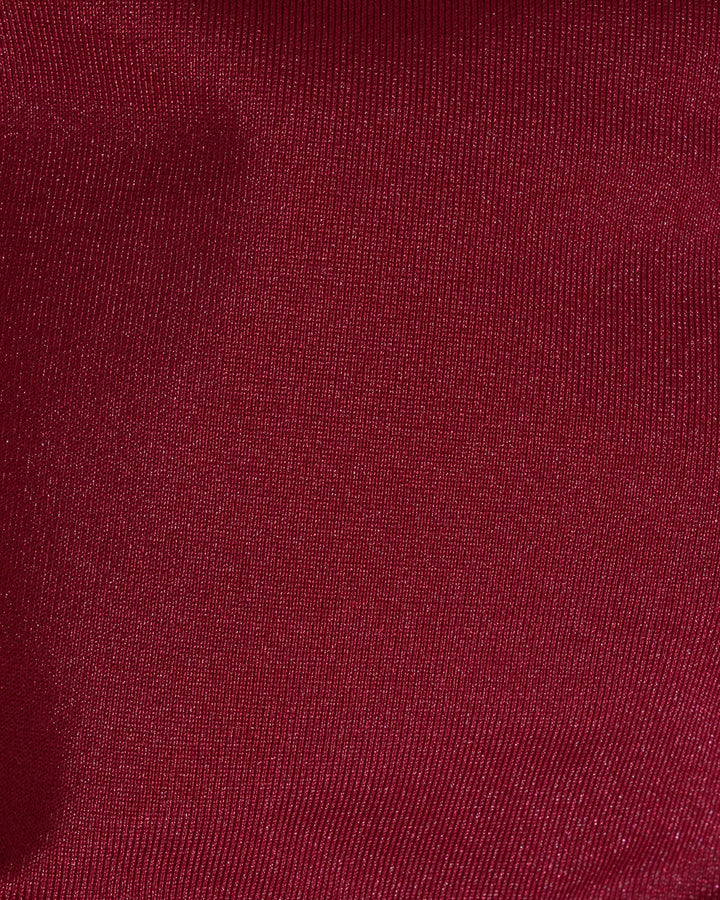 Ensemble de Bikini à Cordon Rouge en Forme de Triangle