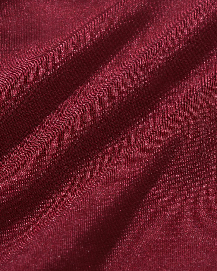 Ensemble de Bikini à Cordon Rouge en Forme de Triangle