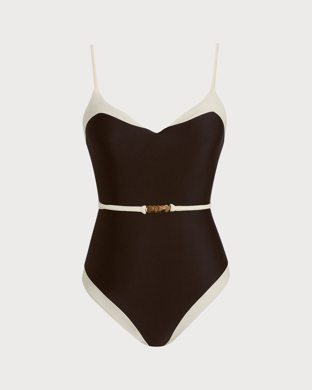 Bralette Une Pièce V Couleur Marron