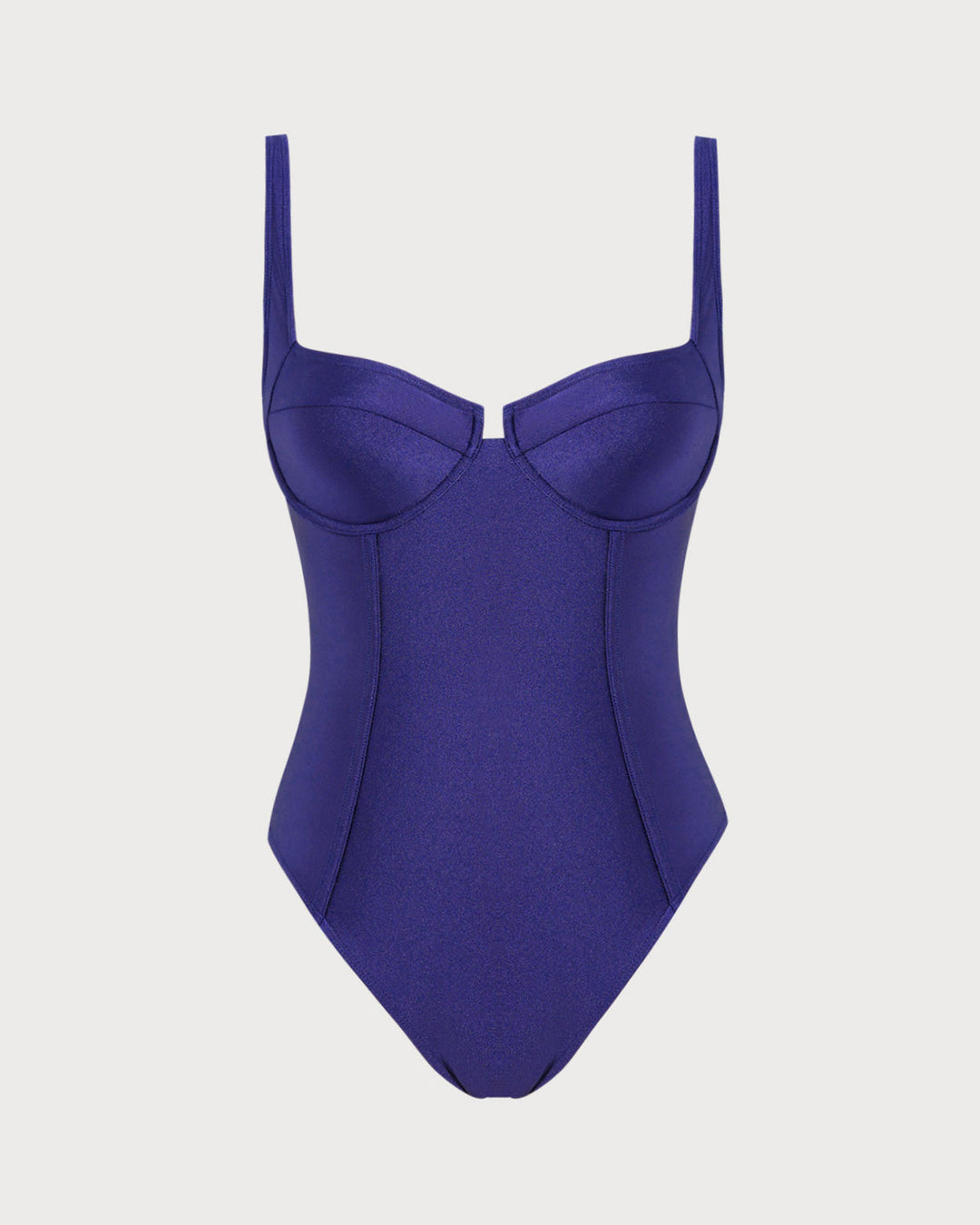 Maillot de Bain Une Pièce à Armatures Marine