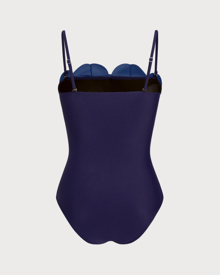 Maillot de bain une pièce floral bleu
