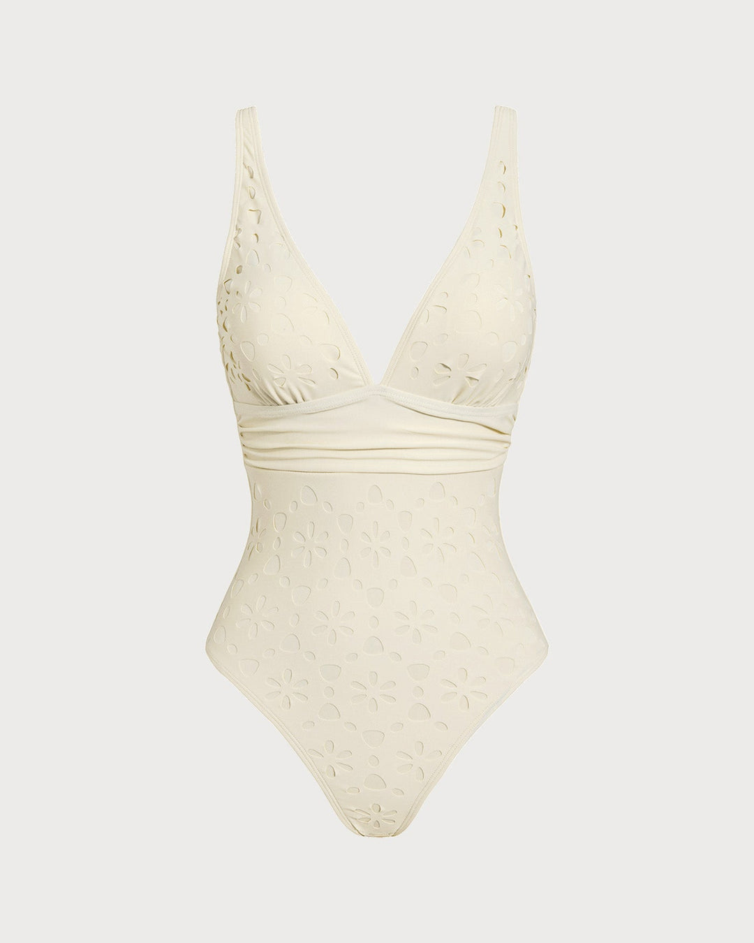 Bralette Off White Monopièce de Maillot de Bain