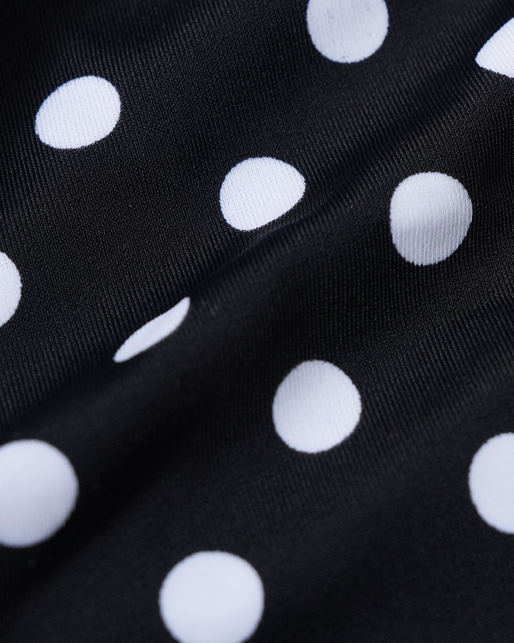 Ensemble de Bikini Réversible à Pois Noirs