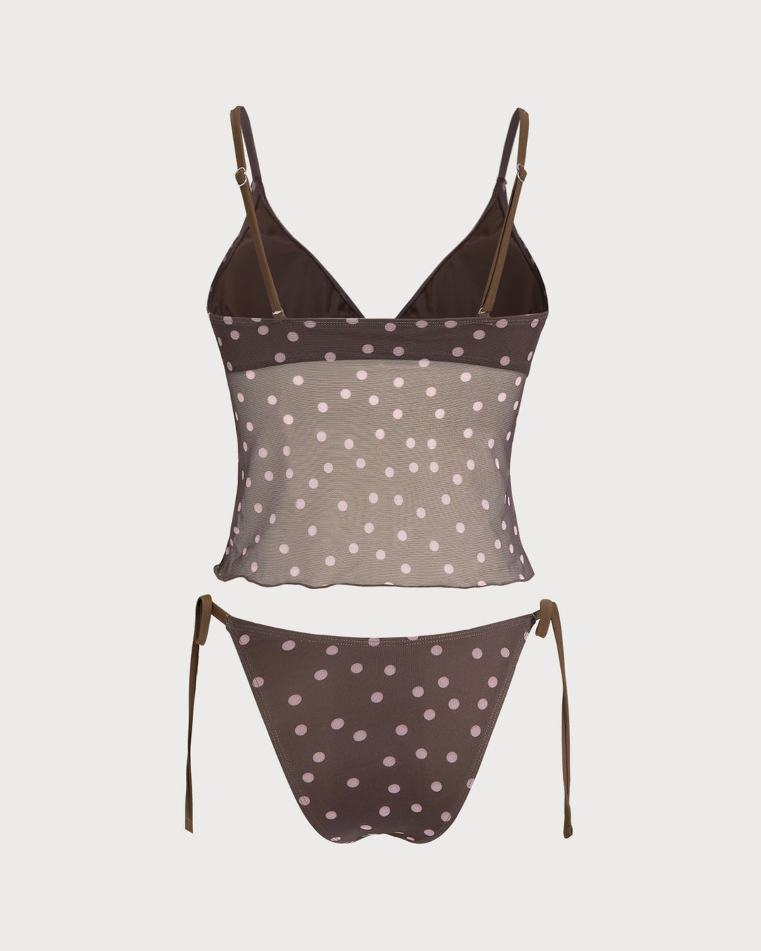 Ensemble Tankini à Pois V Couleur Café