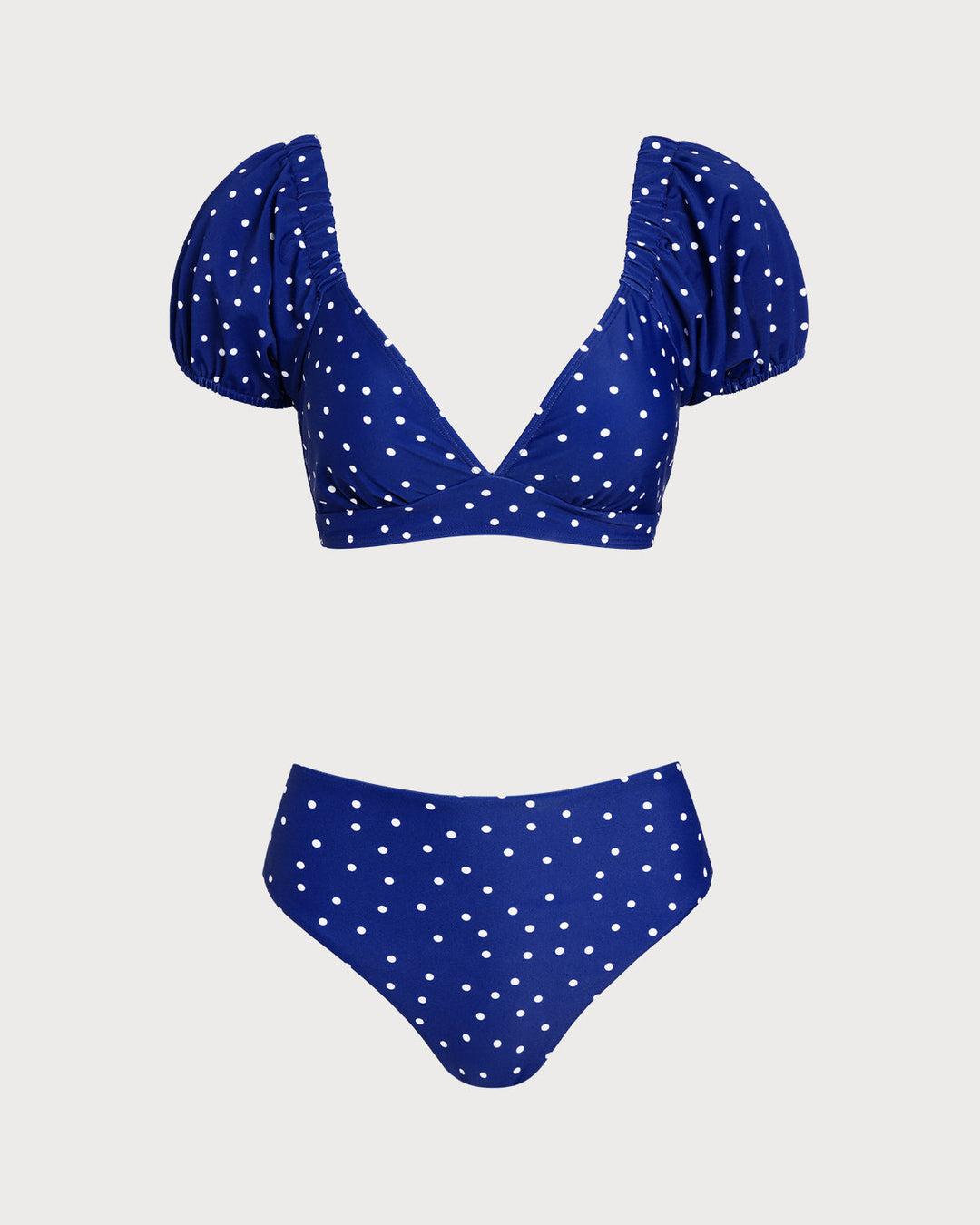 Ensemble de Bikini à Pois Bleu Royal