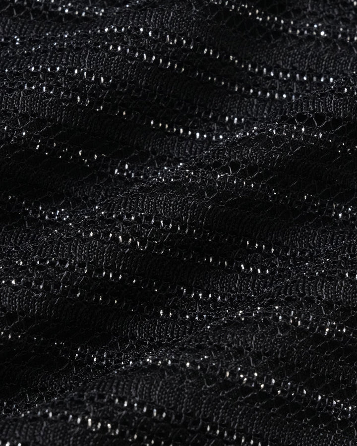 Ensemble de Bikini Noir à Armatures avec Sequins