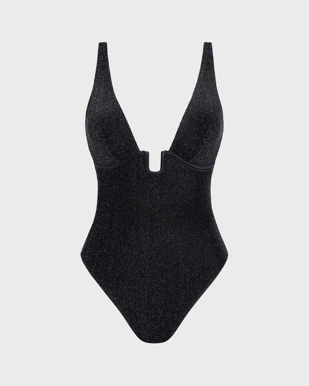 Bralette Noir à Sequins Une Pièce