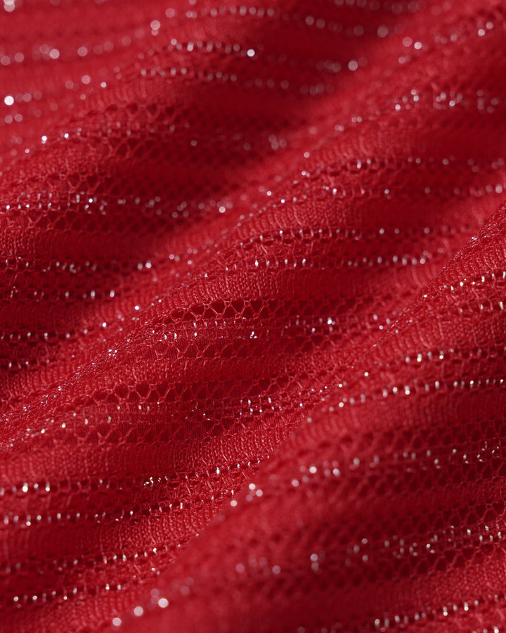 Maillot de Bain Une Pièce Bralette V Couleur Rouge