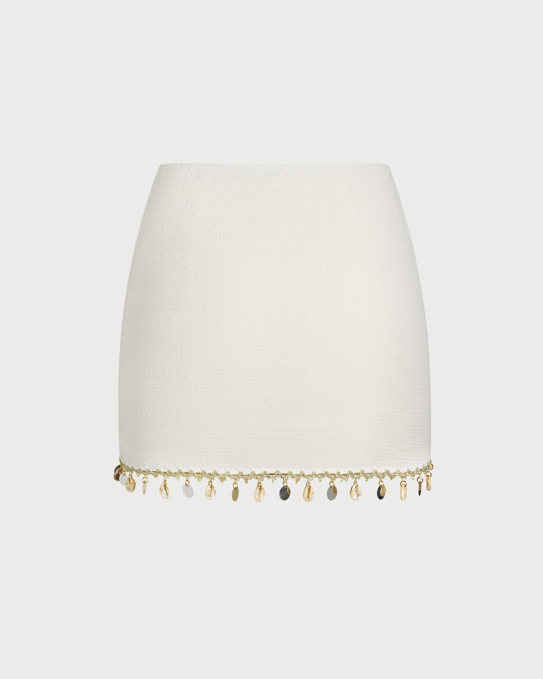 Couverture en Sequins Texturés Beige