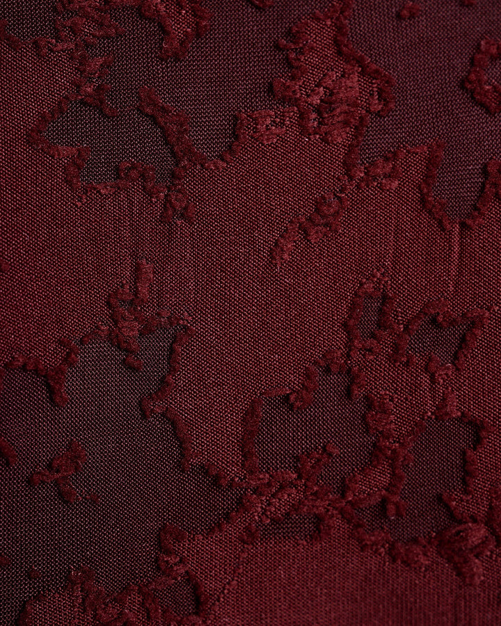 Ensemble de Bikini Texturé Couleur Rouge Brique
