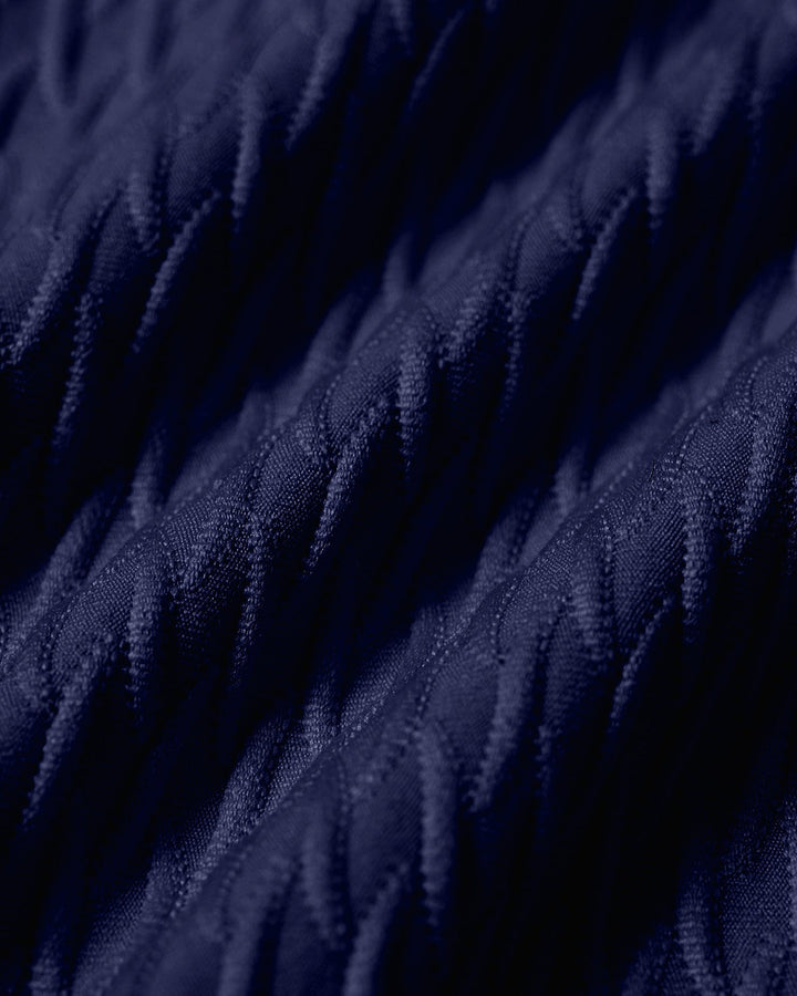 Ensemble de Bikini Triangle Texturé Bleu Royal