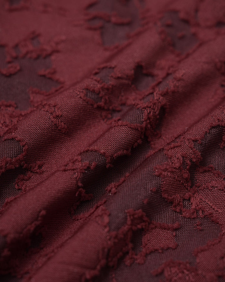 Ensemble de Bikini Texturé Couleur Rouge Brique