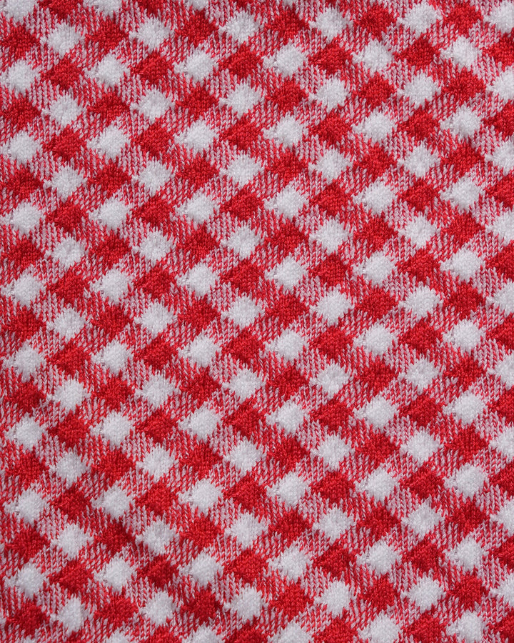 Ensemble de Bikini Triangle à Carreaux Rouges