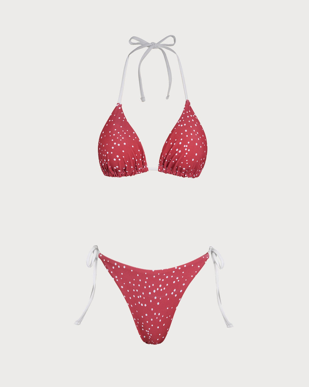 Ensemble de Bikini à Pois Rouges