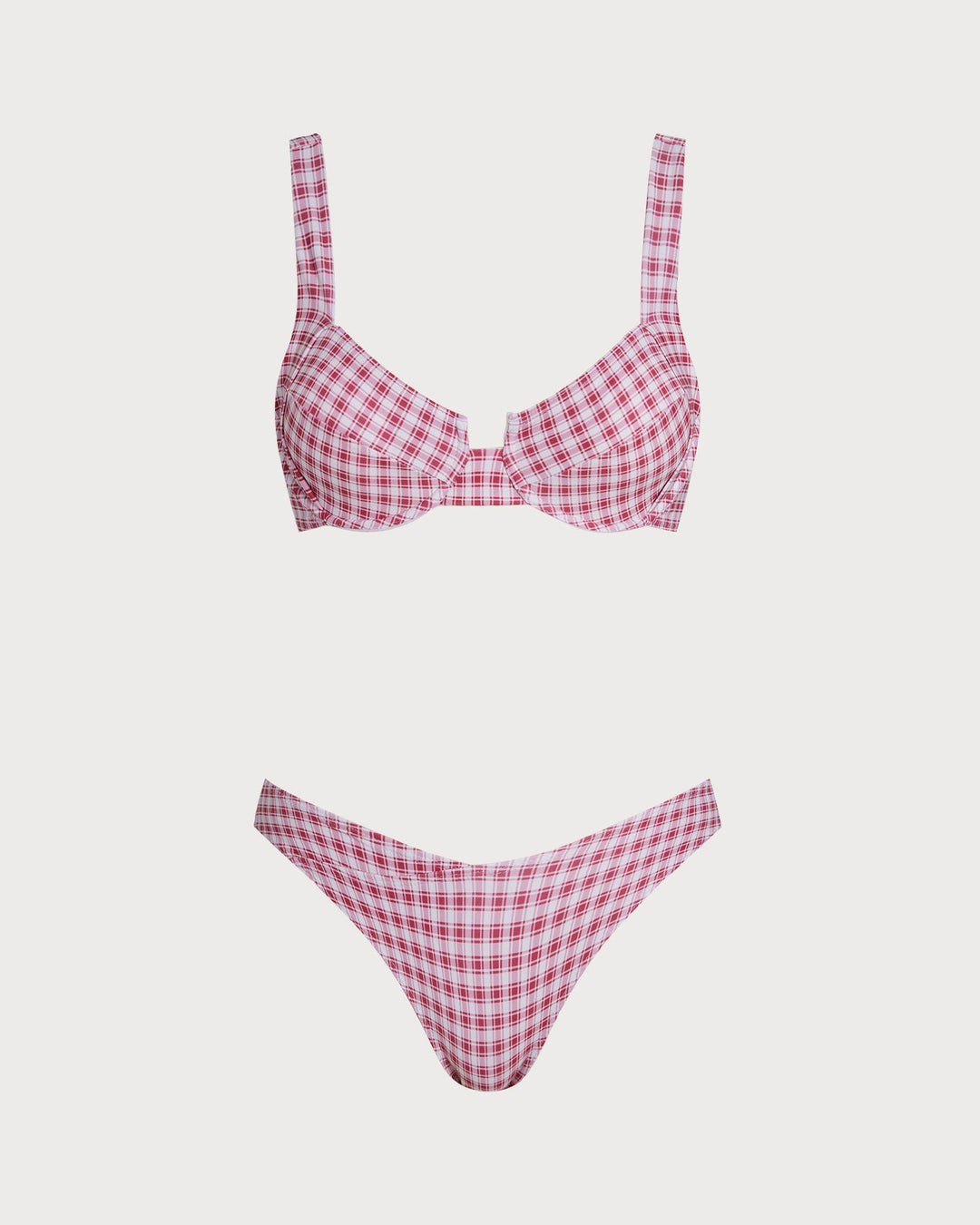 Ensemble de Bikini Rouge à Armature