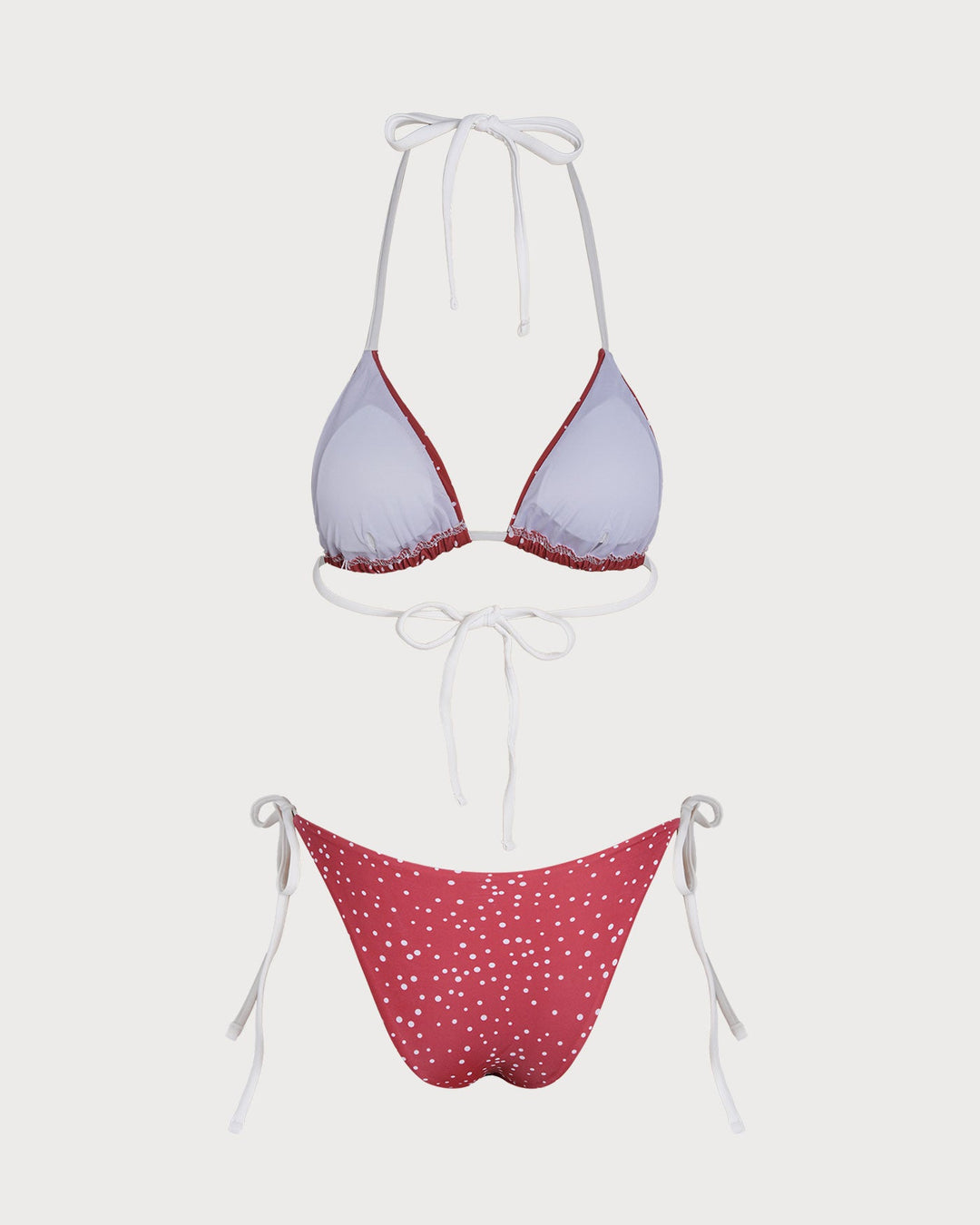 Ensemble de Bikini à Pois Rouges