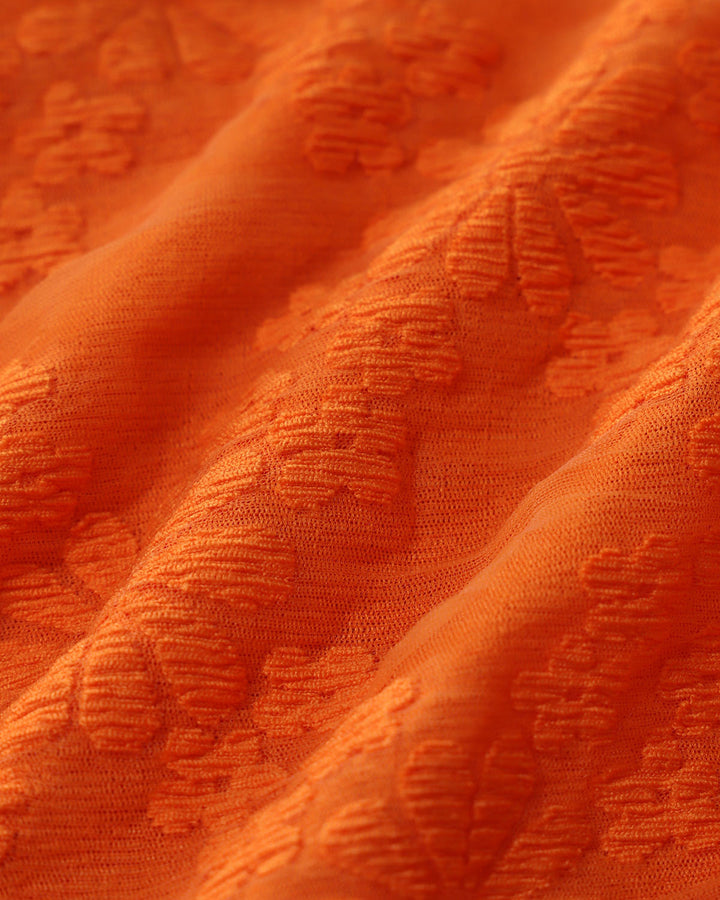 Ensemble de Bikini Bralette Jacquard Orange