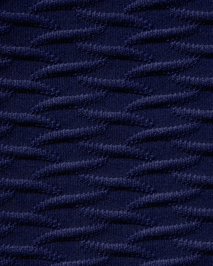 Ensemble de Bikini Triangle Texturé Bleu Royal