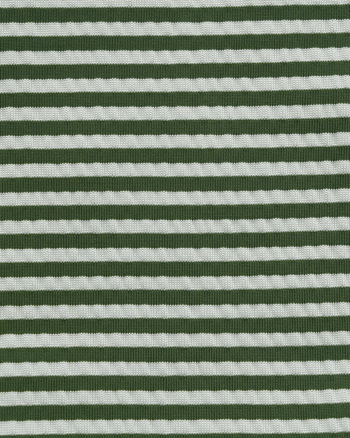 Ensemble de Bikini Bralette Rayé Vert Armée