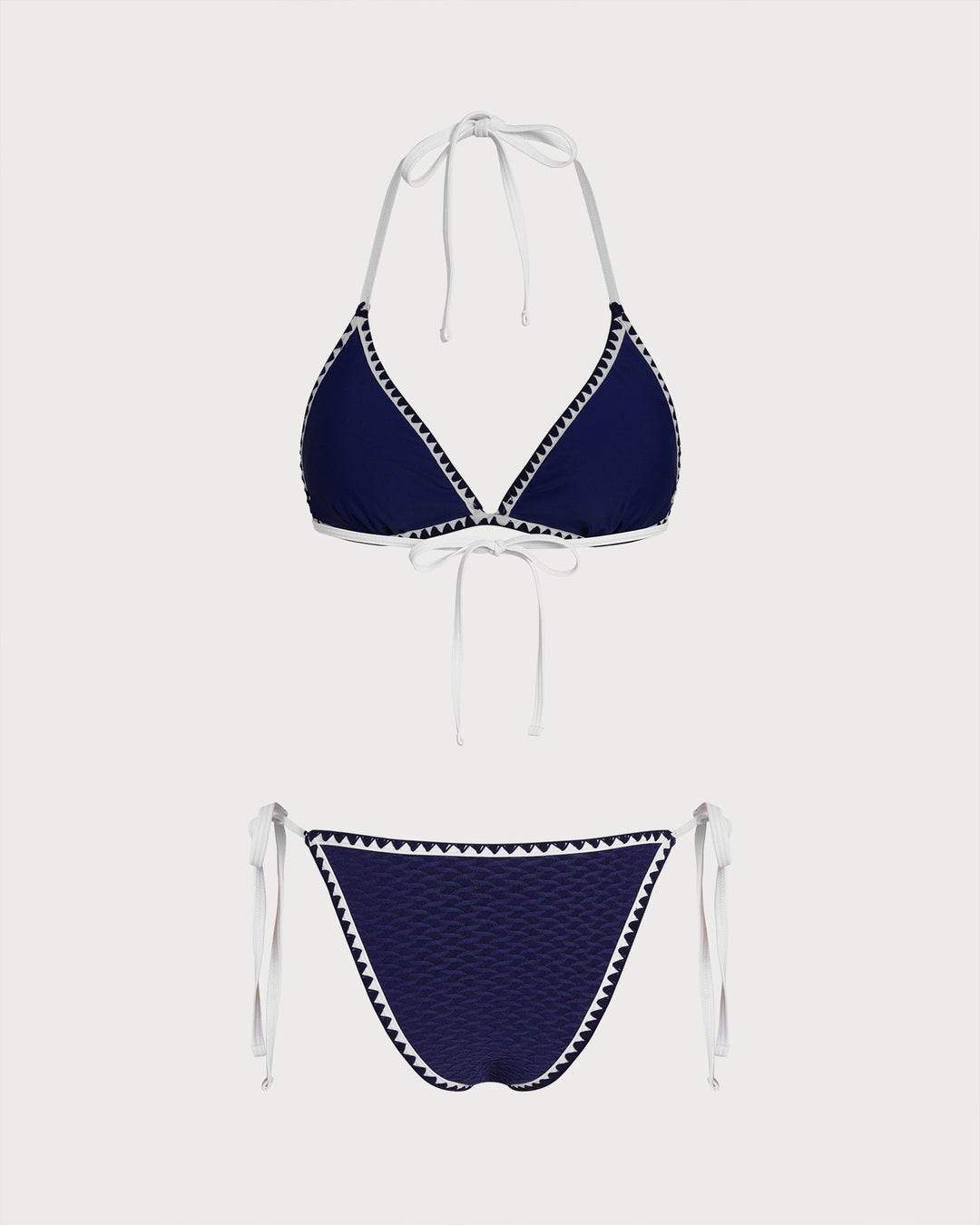 Ensemble de Bikini Triangle à Cordon Bleu
