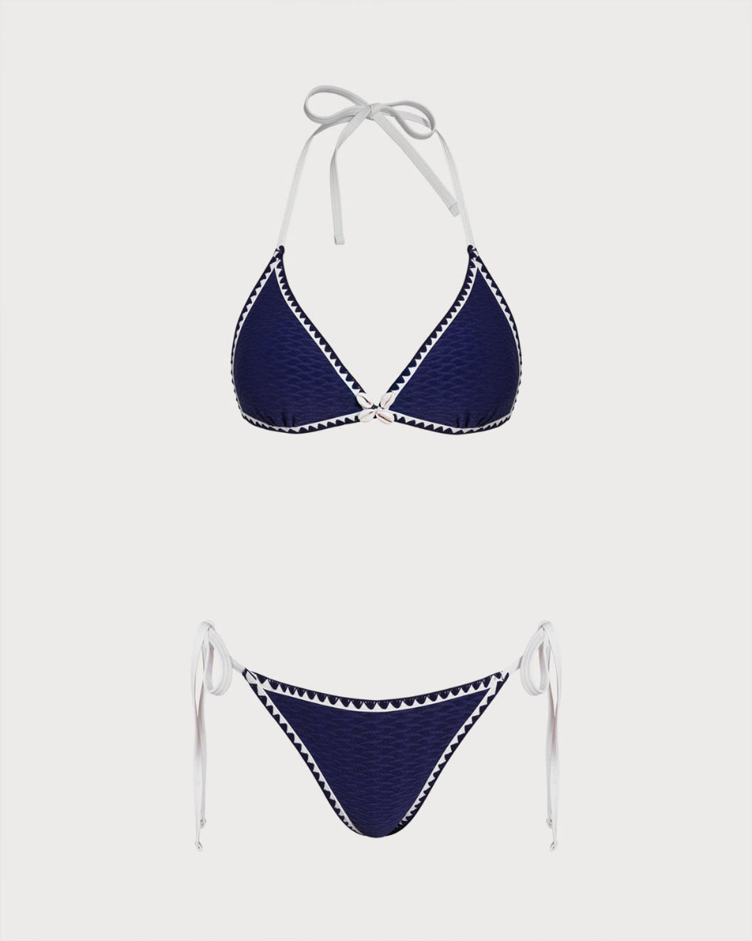 Ensemble de Bikini Triangle à Cordon Bleu