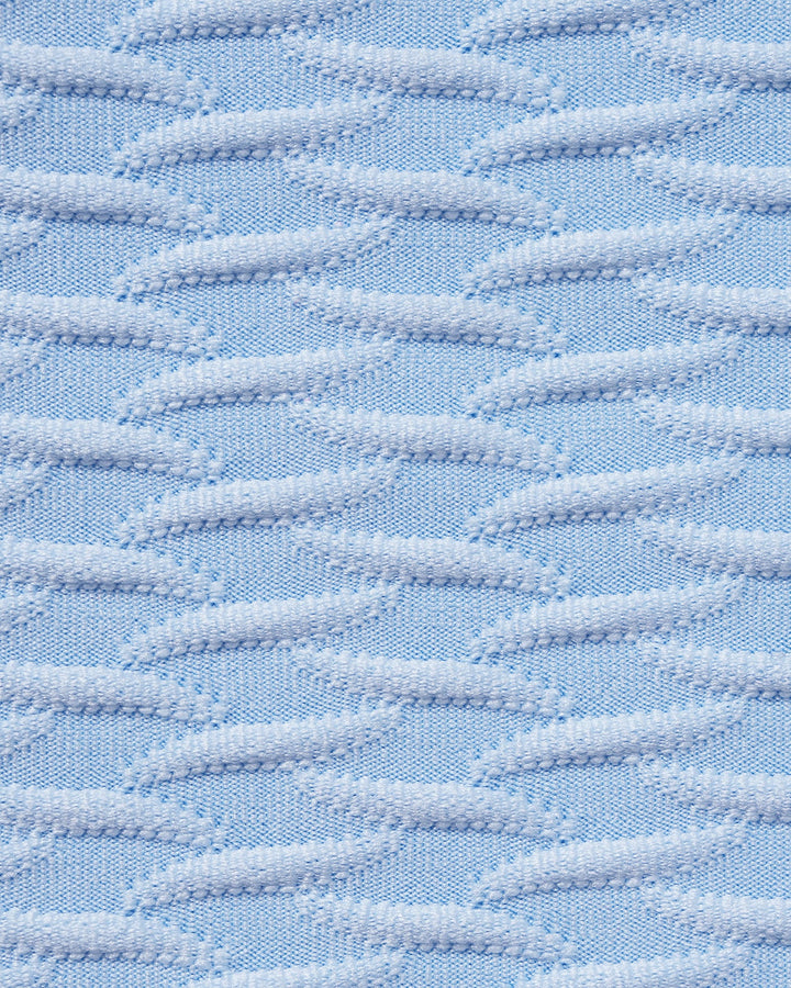 Maillot de bain une pièce à armatures contrastantes texturé bleu