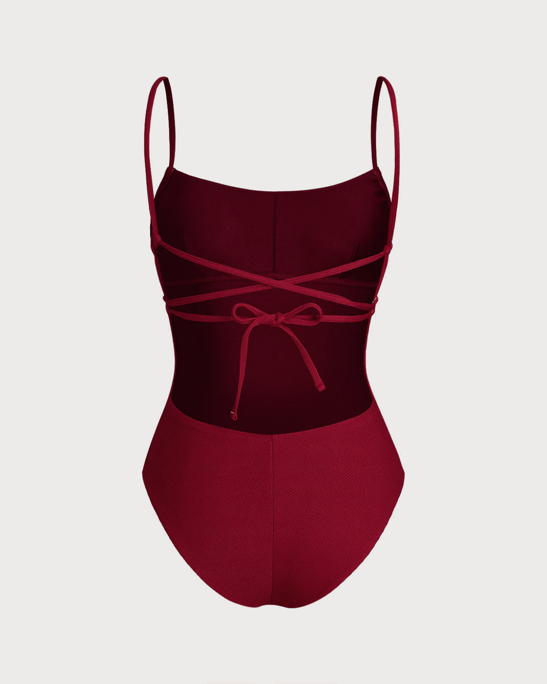 Bralette Rouge X Croisée Maillot de Bain Une Pièce