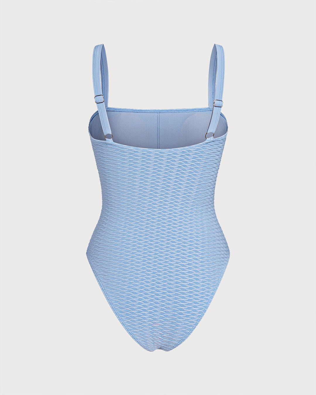 Maillot de bain une pièce bandeau bleu avec O-Ring