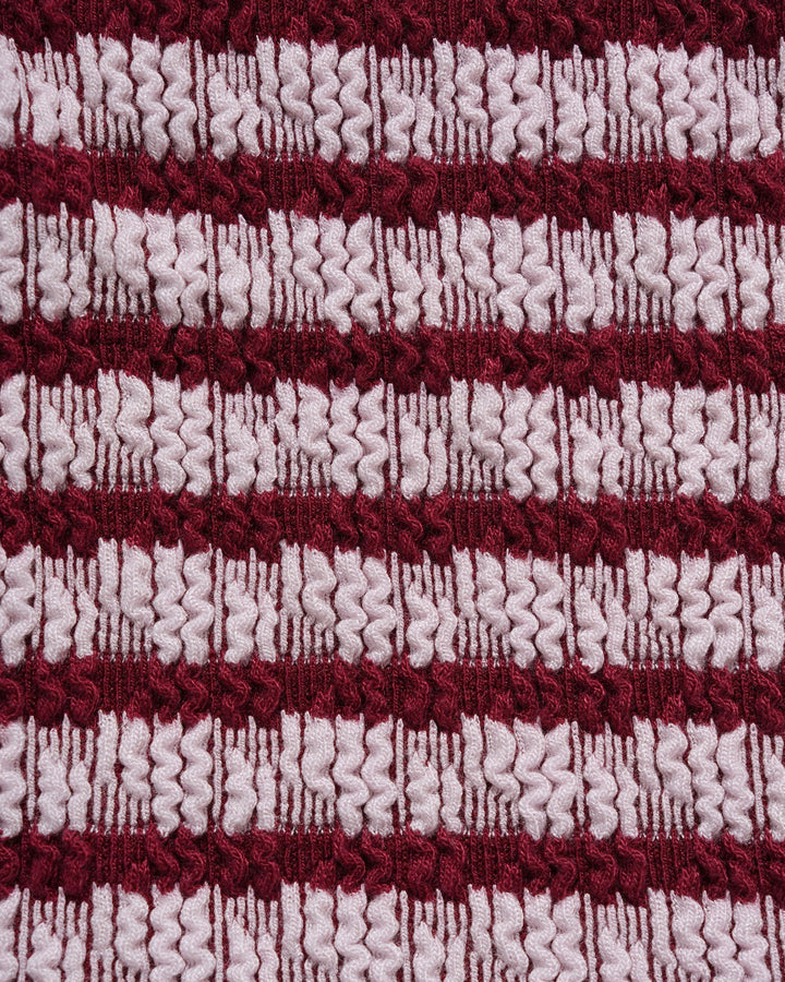 Ensemble de Bikini Triangle Rayé Rouge
