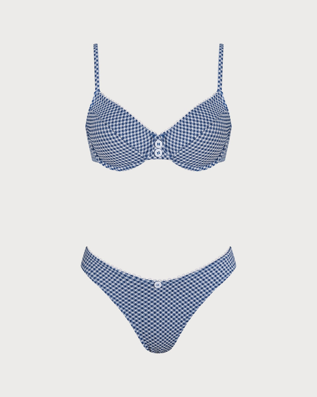 Ensemble de Bikini Bleu à Armatures