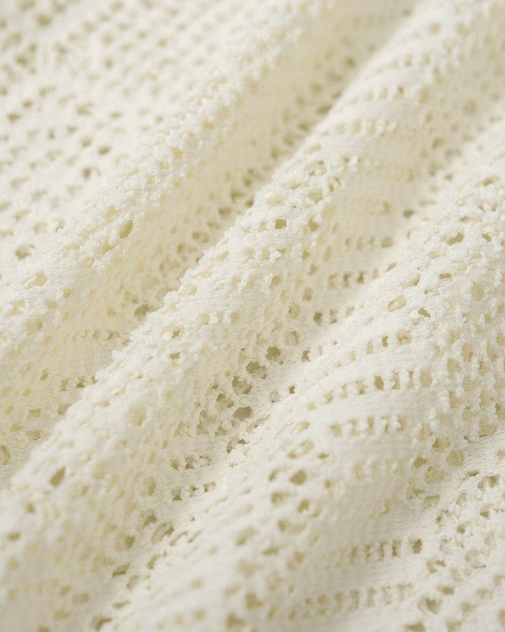 Ensemble Trois Pièces Texturé Blanc à Armatures